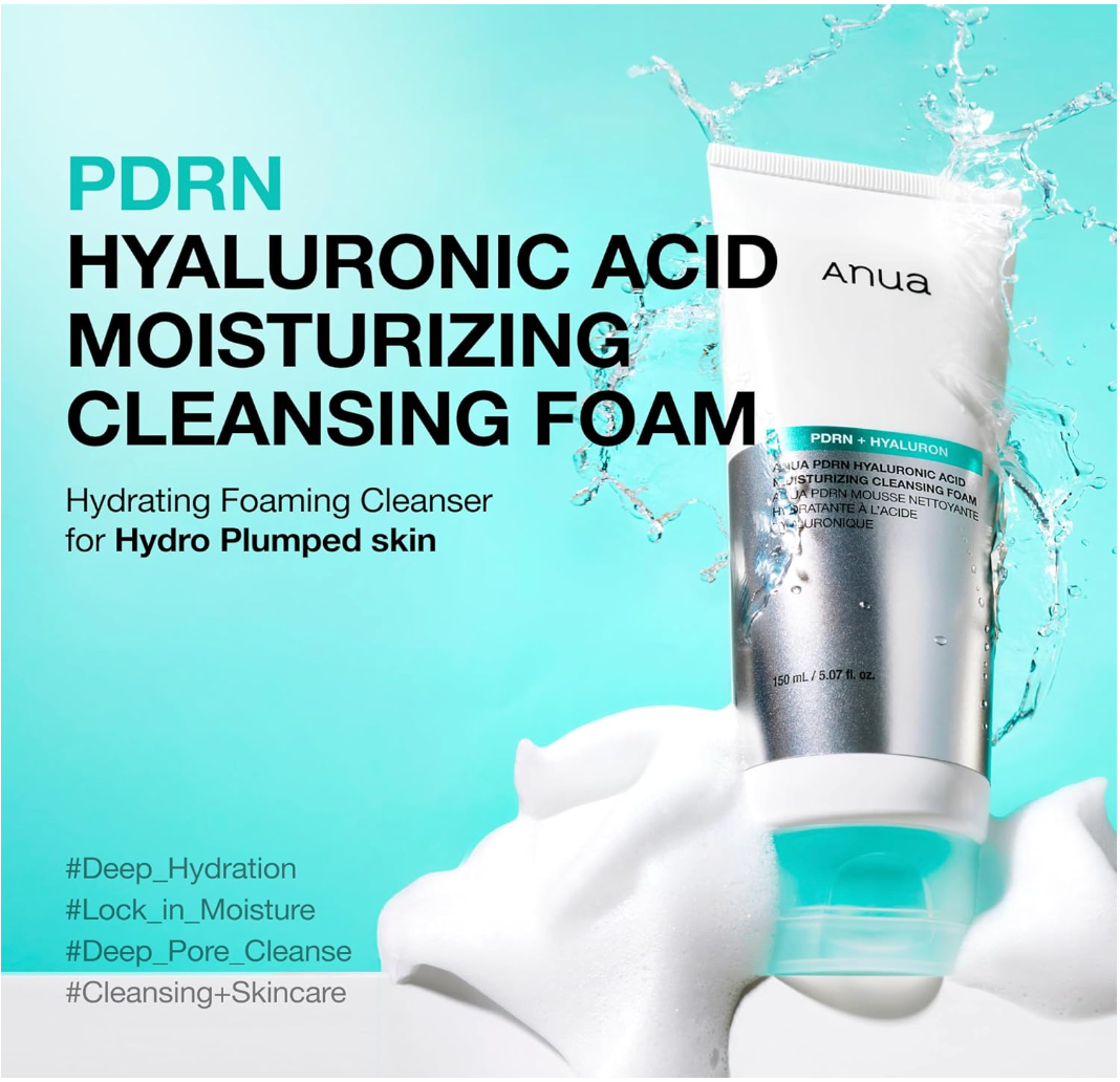 ANUA - PDRN Hyaluronic Acid Moisturising Cleansing Foam 150ml