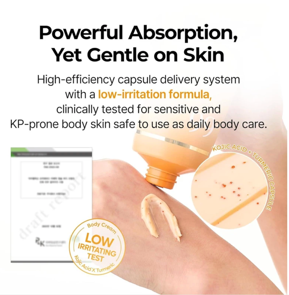 DR MELAXIN - Kojic Acid Turmeric Capsule Body Cream 200g