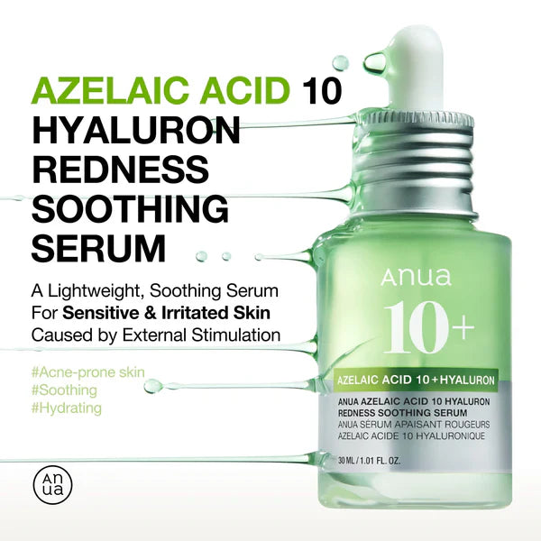 ANUA - Azelaic Acid 10 Hyaluron Redness Soothing Serum - 30ml