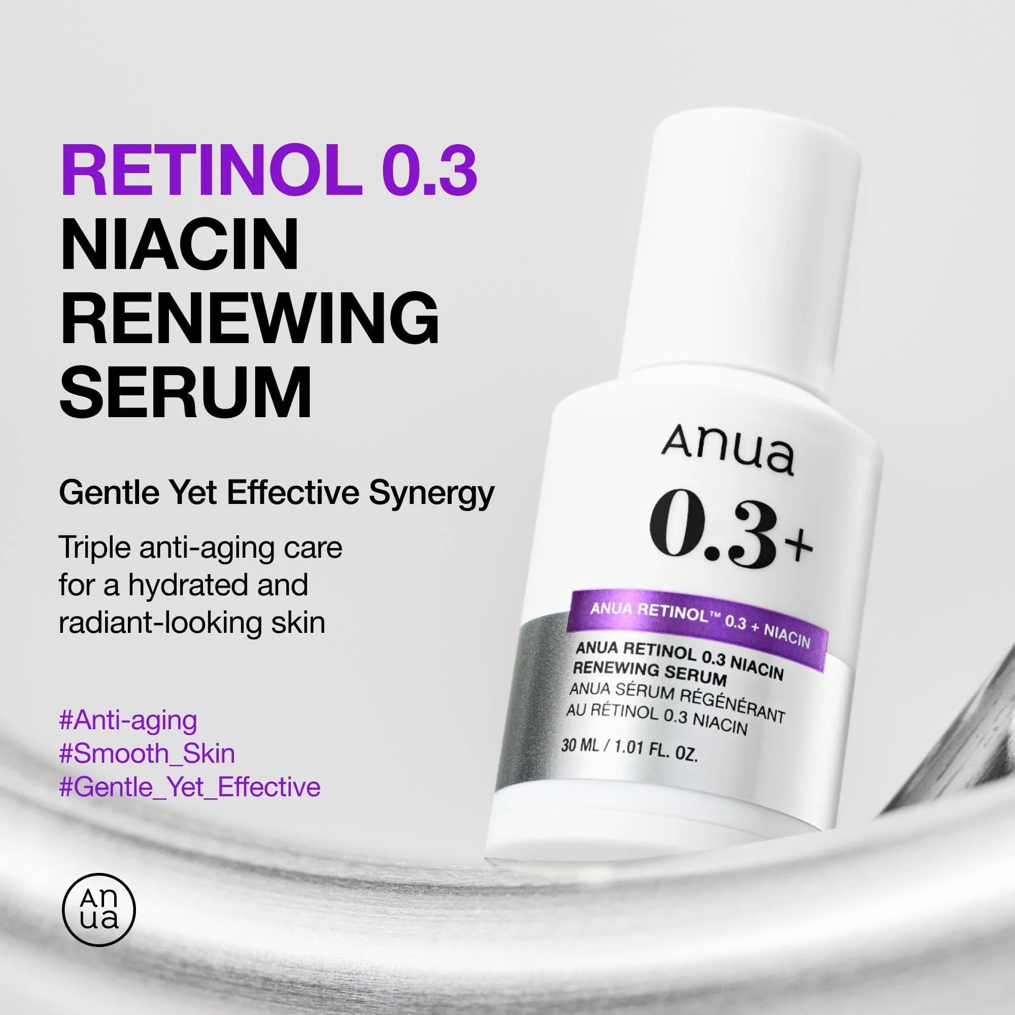 ANUA Nano Retinol 0.3% Niacin Renewing Serum 30ml