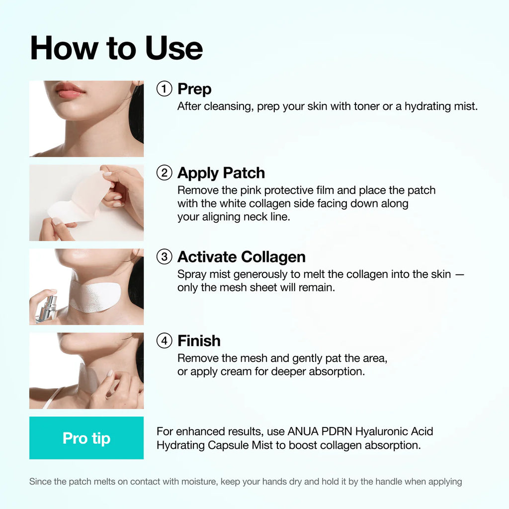 ANUA - PDRN Collagen Melting Neck Patch 4 pcs