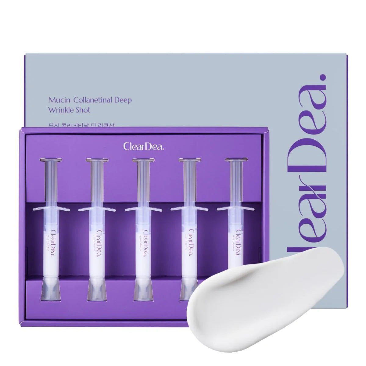 ClearDea Mucin Collanetinal Deep Wrinkle Shot for Face – 4 ml x 5 ea