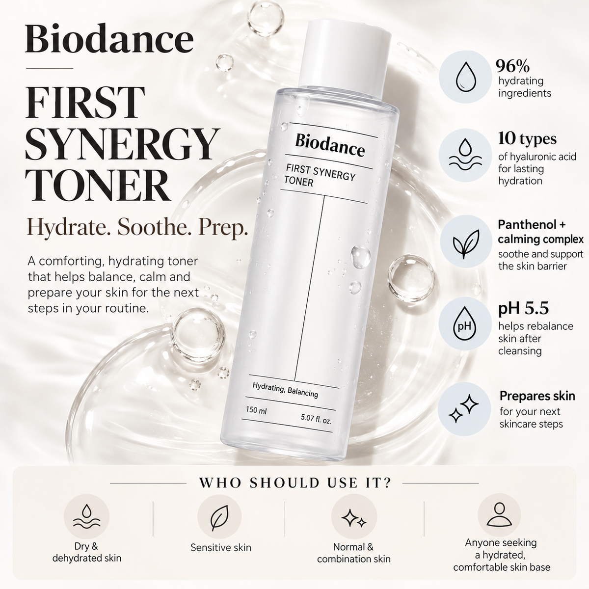 Biodance First Synergy Toner 150ml