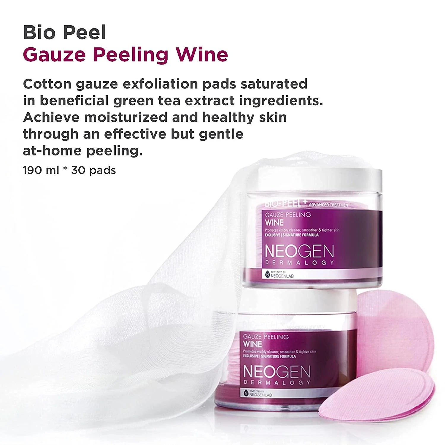 NEOGEN Dermalogy Bio-Peel Gauze Peeling Wine – 30 Pads