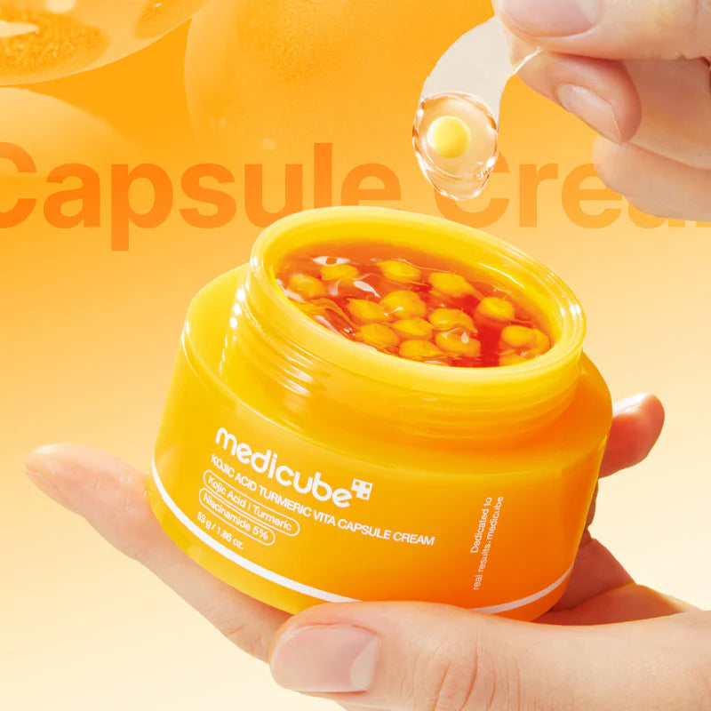 MEDICUBE - Kojic Acid Tumeric Vita capsule Cream 53g